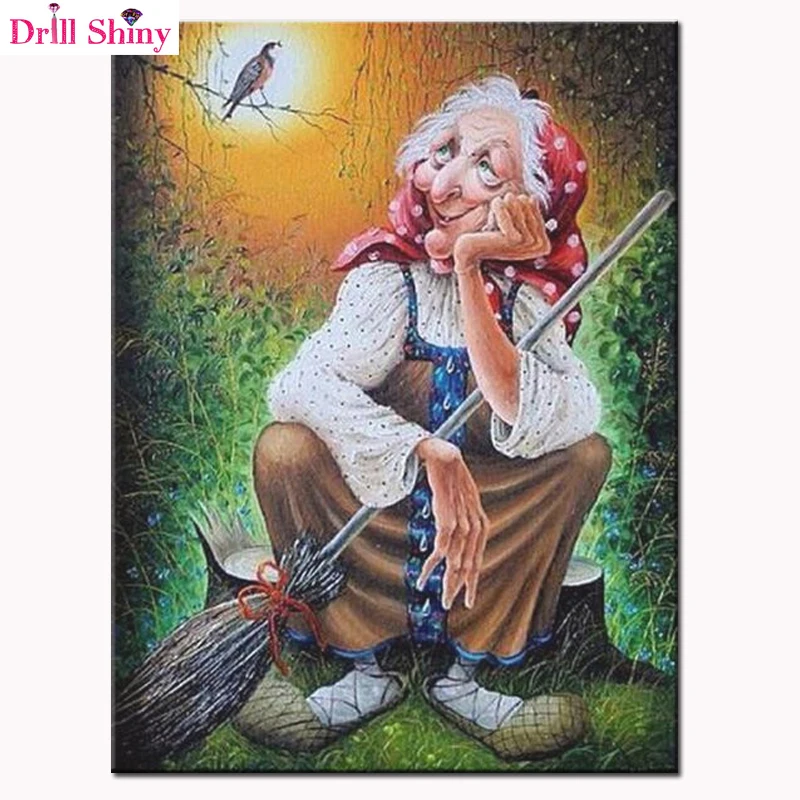 

5D Diy Diamond Painting Embroidery Laid Witchcraft Witch Bird Tree Full Square Cross Stitch Beads Handwork Kits Wall Mosaic Home