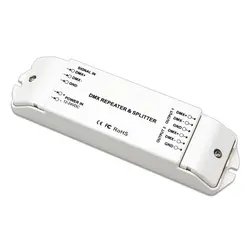 BC-812 DMX512 повторитель мощности сигнала DMX усилитель мощности от 1 до 2 каналов выход DMX разветвитель мощности DMX контроллер для светодиодов