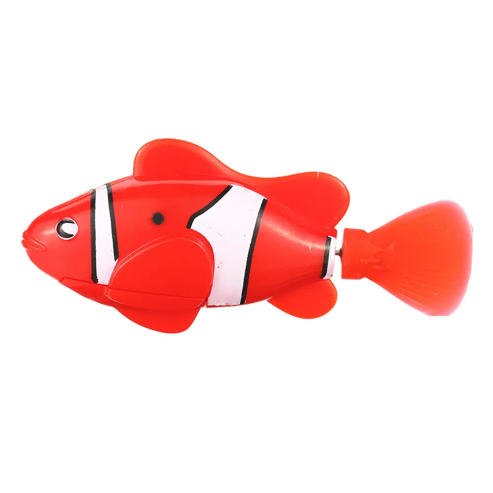 Батарея мощность игрушка кричащая электронная рыба домашних животных Робот плавательная рыба замечательный Электрический клоун