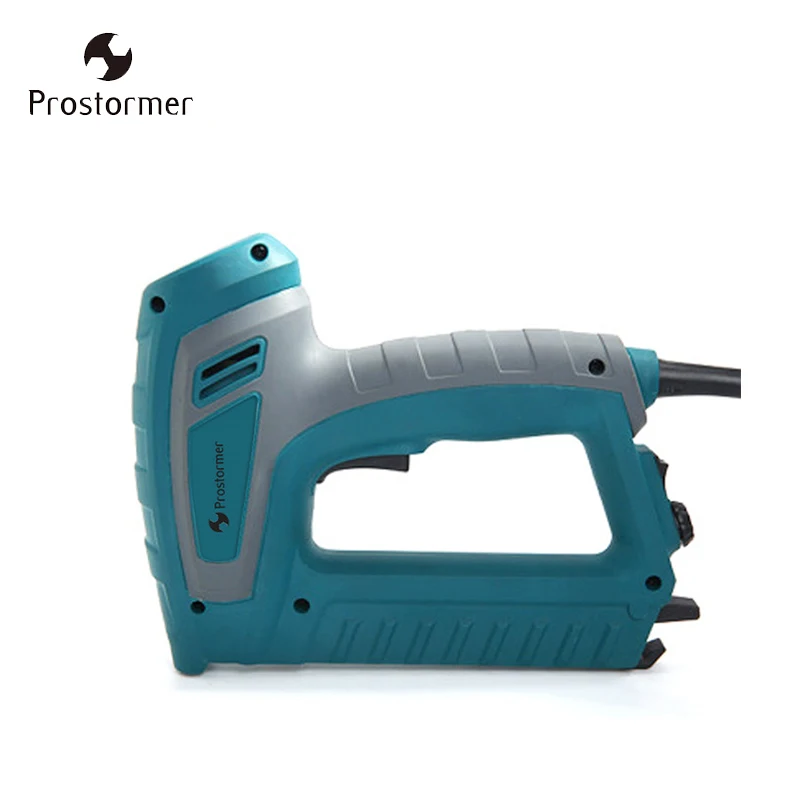 

Prostormer 220V Electric Nailer Stapler For Furniture Staple Gun Frame with Staples & Nails Carpentry Woodworking Tools D30223