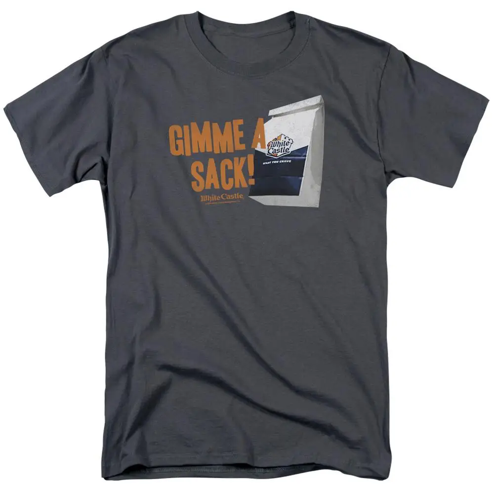 Белая классическая мужская футболка Gimmie A Sack | Мужская одежда