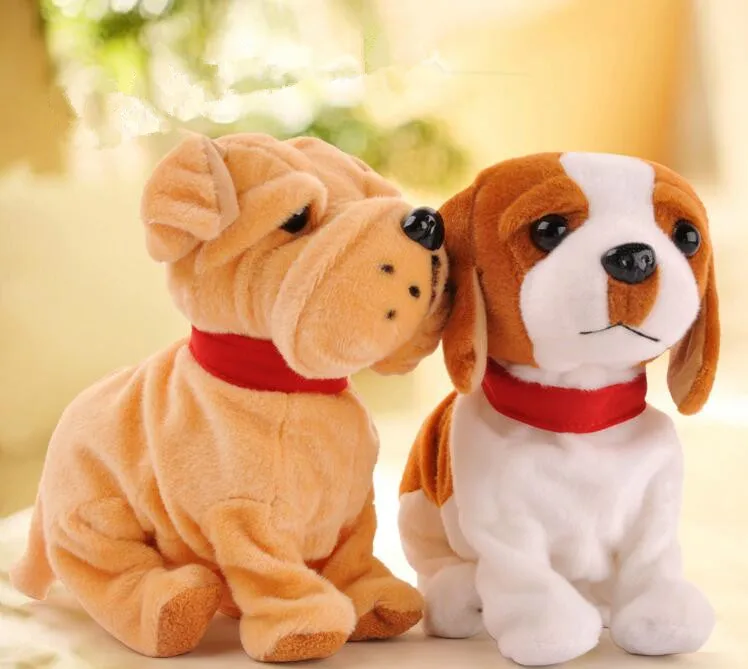 Милый! Электронные игрушечные зверушки Забавный Прекрасный Звук управление электронная собака Brinquedos игрушки для детей подарки на день