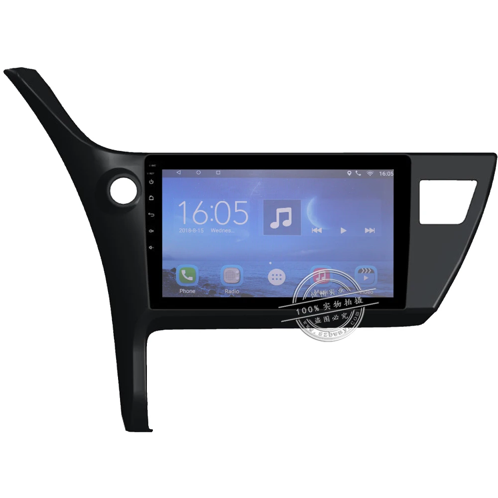 Top Bway 10.1" 2 din Car radio for Toyota corolla 2017 Quadcore Android 7.0.1 car dvd player gps navi with 1 G RAM,16G ROM 1