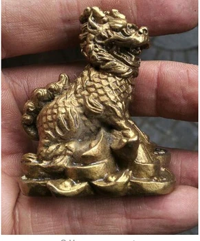 

Brass FengShui Dragon Kylin Lion Statue