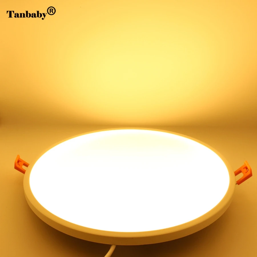 

Tanbaby Ultra Slim Embeded Round 12W 16W 22W 30W LED Panel Lights SMD 3014 LED Lighting AC85-265V Hot Downlight with driver