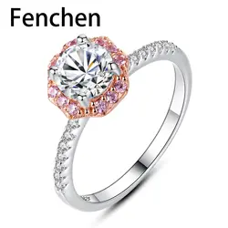Fenchen оригинальные кольца из стерлингового серебра 925 пробы для женщин для свадьбы, помолвки ювелирные изделия из серебра Anel Bijoux подарки AR062