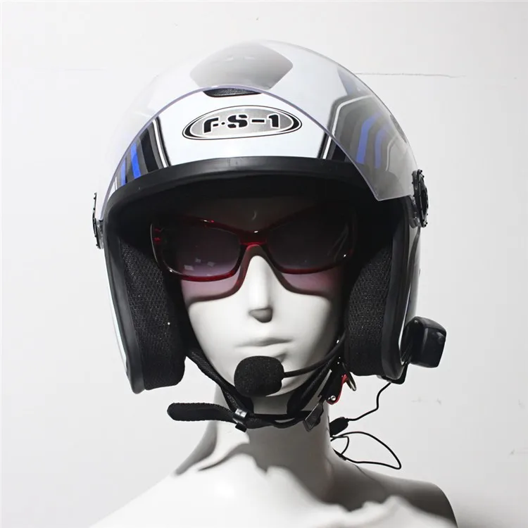 500M Wireless Bluetooth Motorcycle Helmet Intercom for 2 Riders Interphone Earphone Headset 1PcsSet (2)