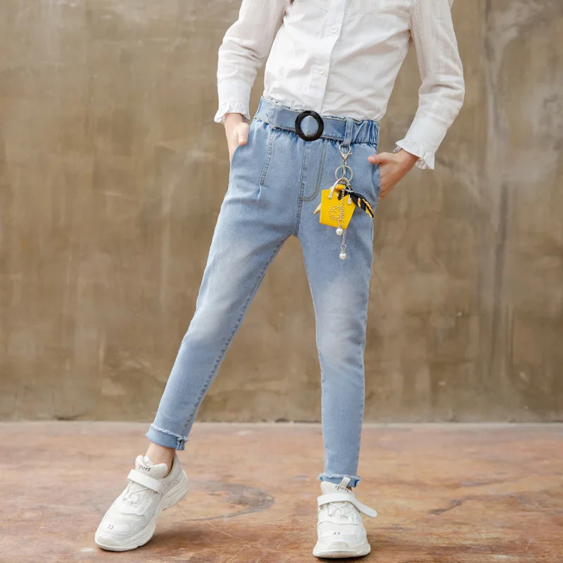 

Teenage Girls Hole Jeans for Girls 6 8 10 12 Years Baby Girls Trousers Ripped Jeans for Kids Fashion 2019 Spring Children Pants