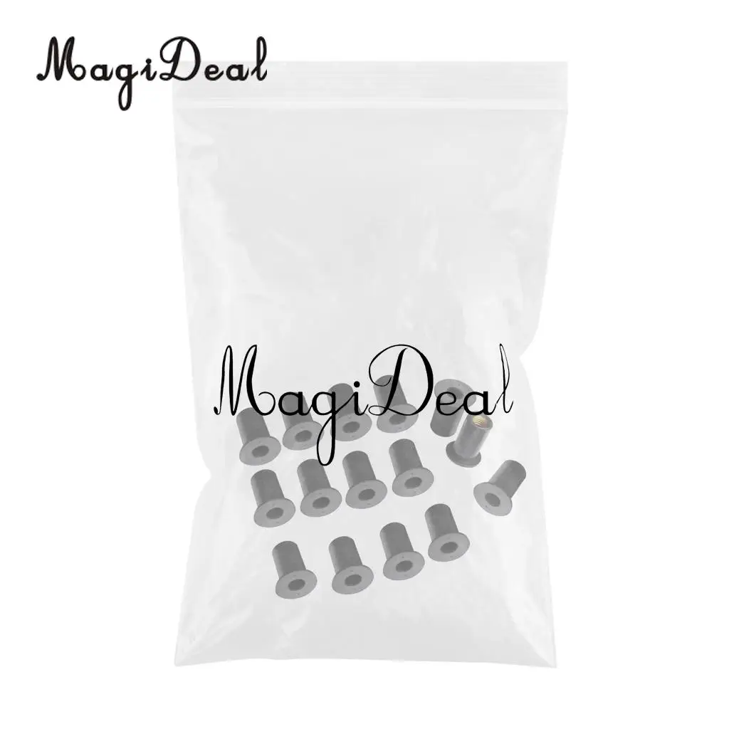 MagiDeal Heavy Duty 15Pcs Copper M5 Rubber Well Nuts Blind Fastener Fishing Kit for Canoe Rowing Boat Kayak Dinghy Acce 17x14mm