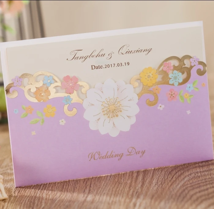 Light purple wedding invitations Idea