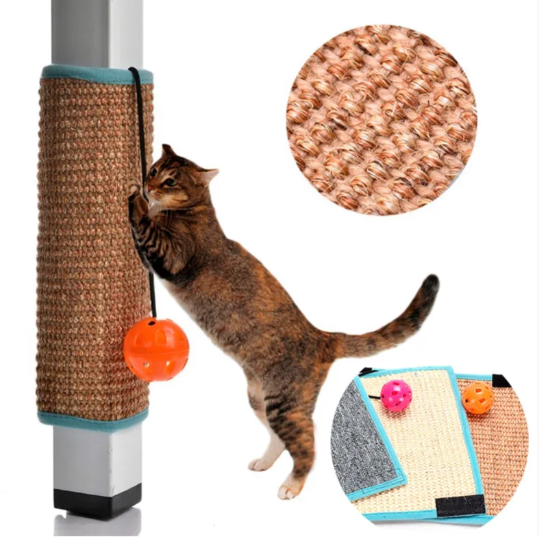 

Natural Sisal Mat Cat Scratcher Furniture Toys Scratching Balls Toys For Cats Kitten Fun Supplies Protecting Cat Claw toy