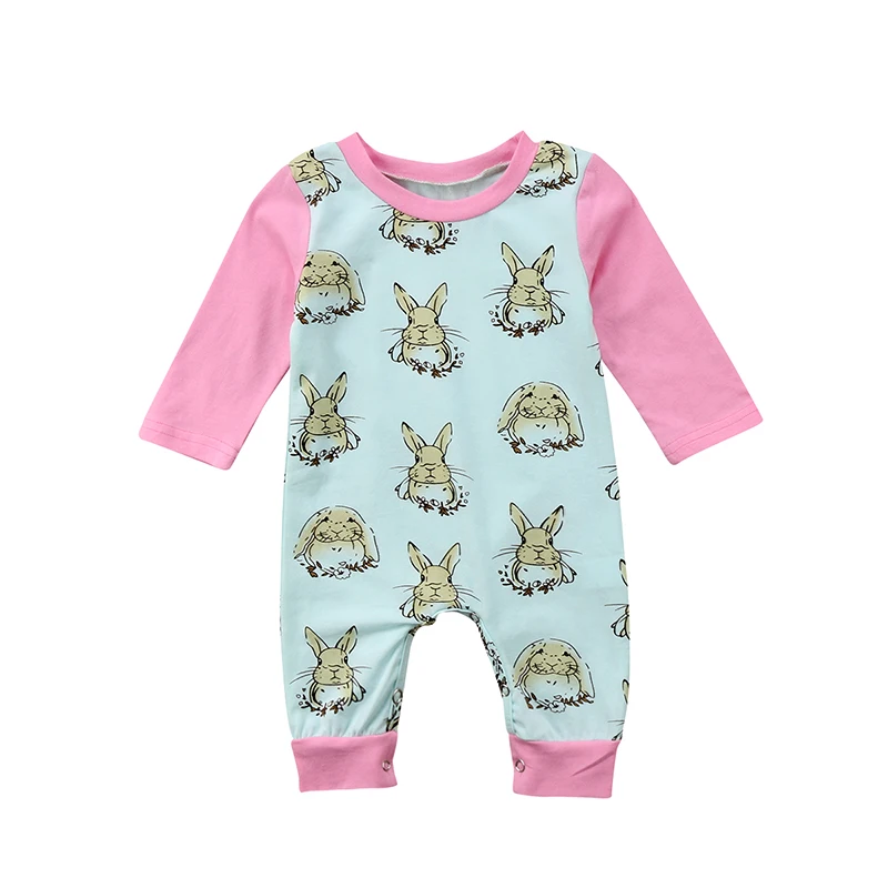 Lovely Newborn Easter Bunny Baby Girls Animal Romper Jumpsuit Playsuit