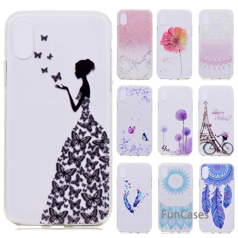 Case For ASUS Zenfone Go ZB452KG Silicone Case For ASUS ZB450KL Case Transparent Soft Flower Marble Back Cover Accessory