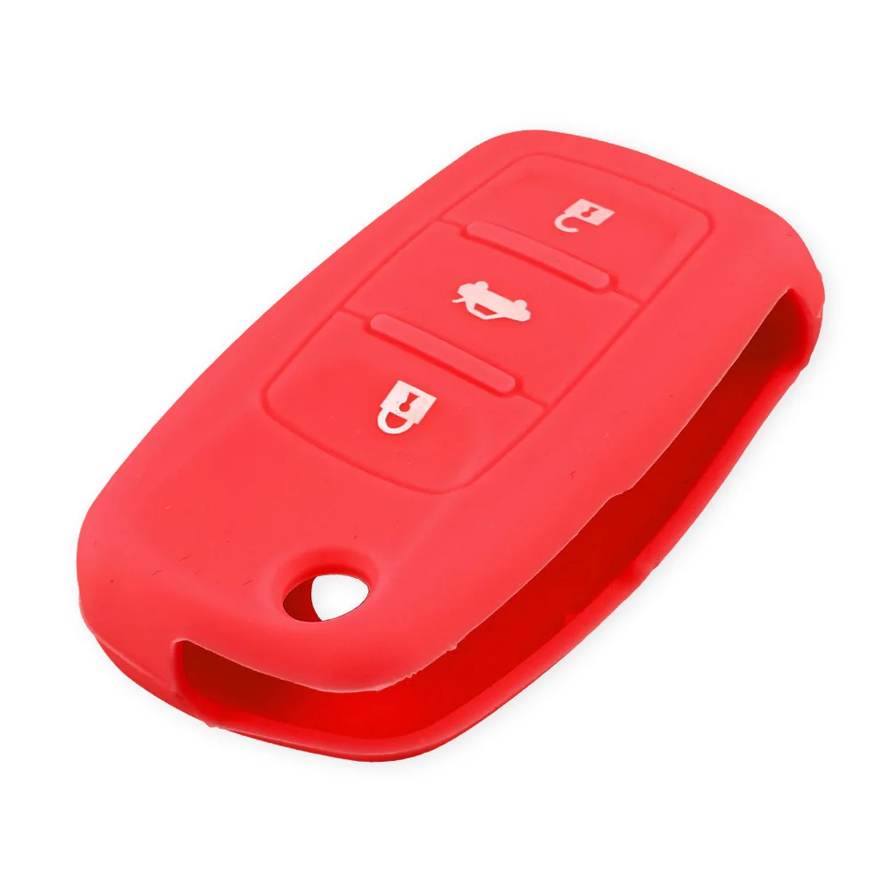 KEYYOU 3 кнопки силиконовый чехол для брелка с ключом VW VOLKSWAGEN Jetta Beetle Passat Golf Rabbit MK4 MK5 5
