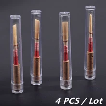 4 шт. гобойные тростники Средний Мягкий Профессиональный деревянный духовой музыкальный инструмент Аксессуары с тростниковой коробкой