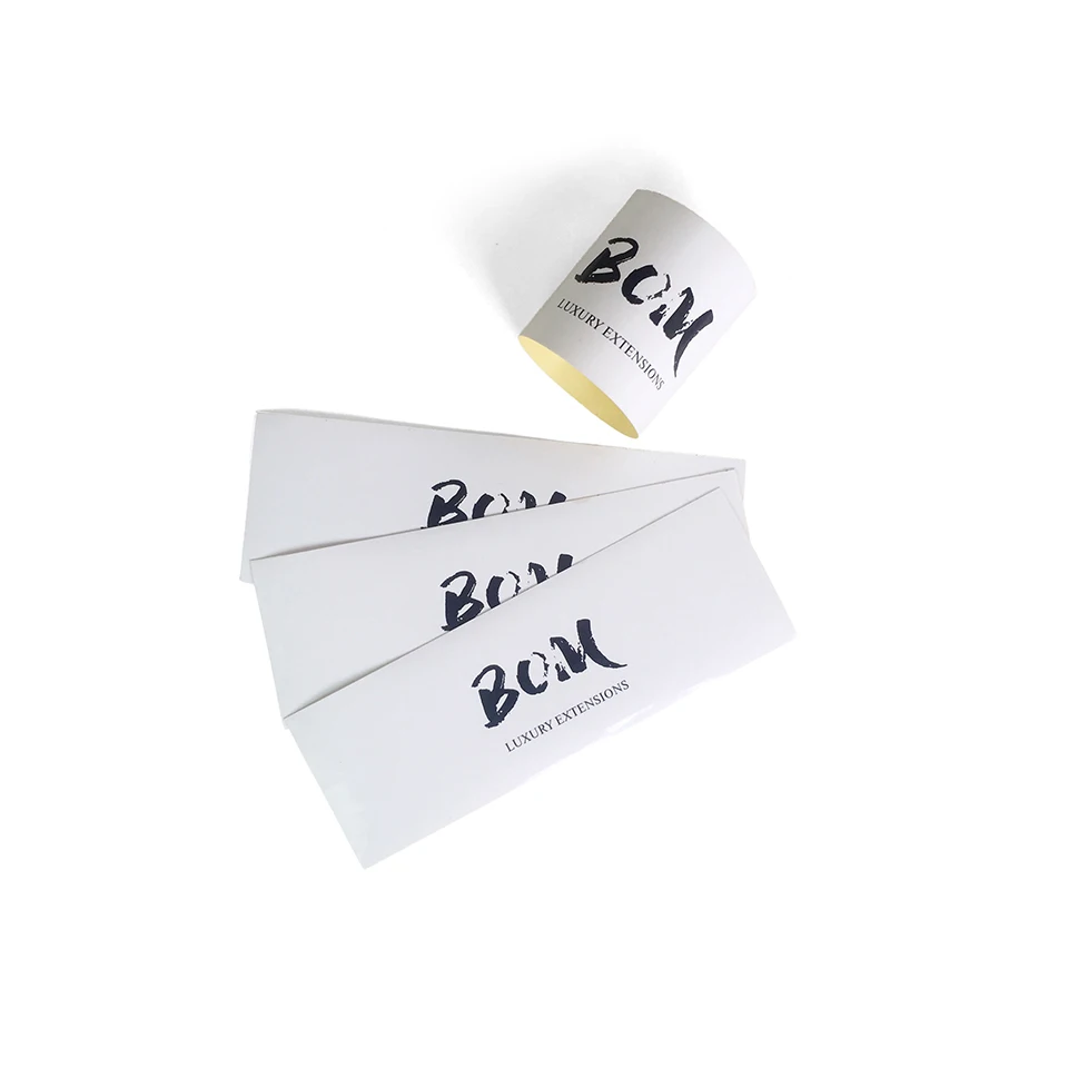 Custom hair bundle wrap self adhesive stickers, 100 virgin women hair