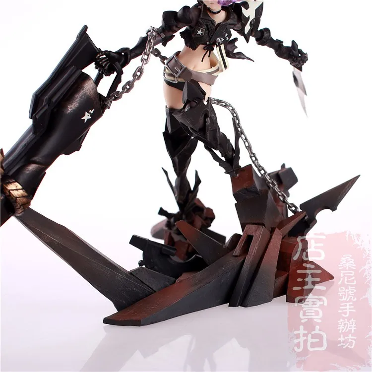 Горячая игра Аниме Insane Black Rock Shooter 1/8 масштаб огромный 40 см фигурка