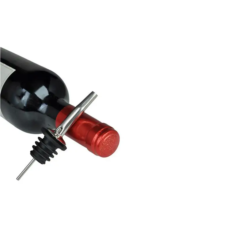 6pcs Stainless Olive Oil Steel Free Flow Pourers Liquor Bottle Pourer