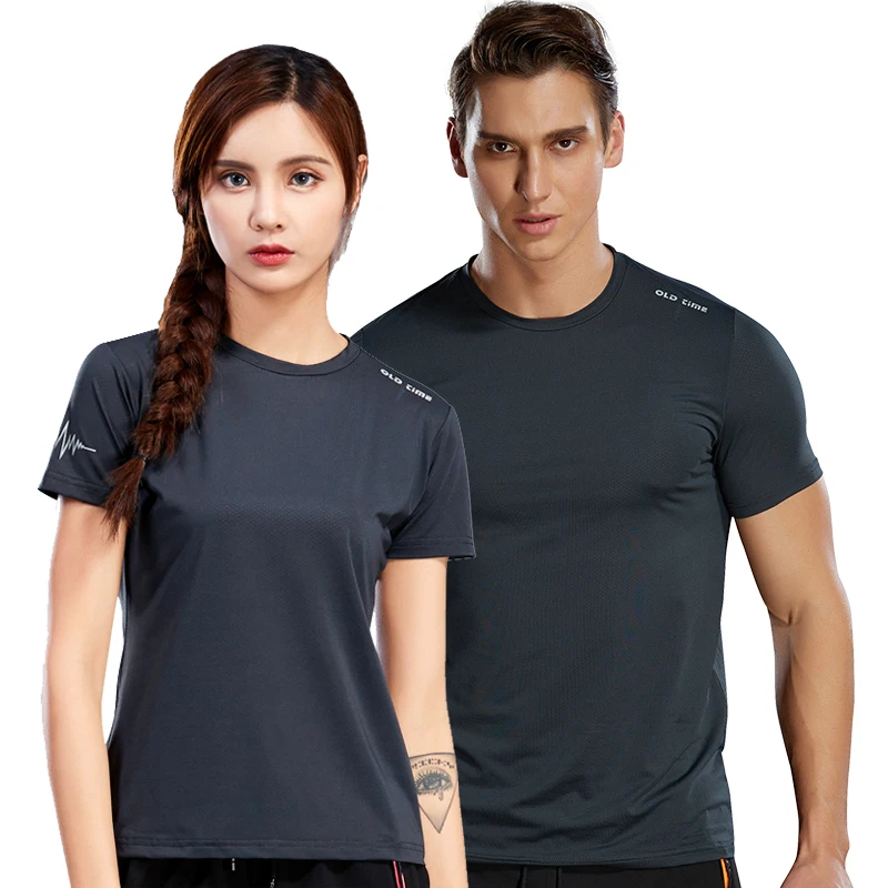 

LoClimb Lovers Stretch Quik Dry Hiking T-Shirt Women Men Summer Short Sleeve Fitness Jersey Outdoor Trekking Sport T Shirt,AM244