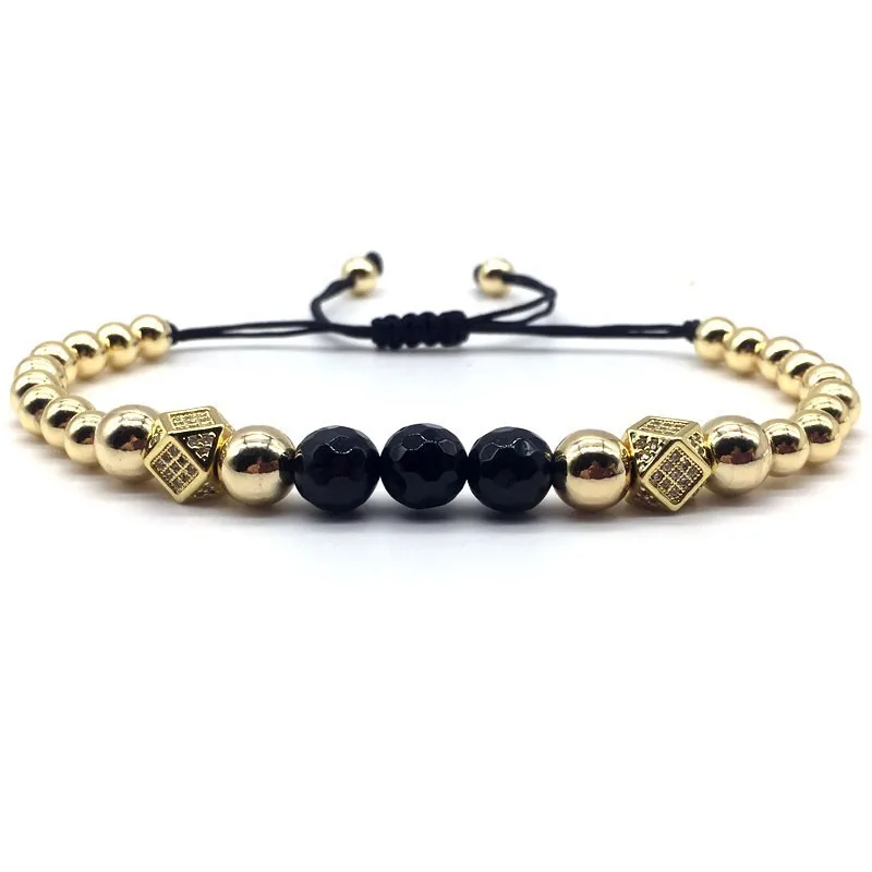 

2019 Classic Cube Charm Bracelet Trendy Handmade Weave Geometric Rope Chain For Men Bracelet Adjustable Jewelry Gift