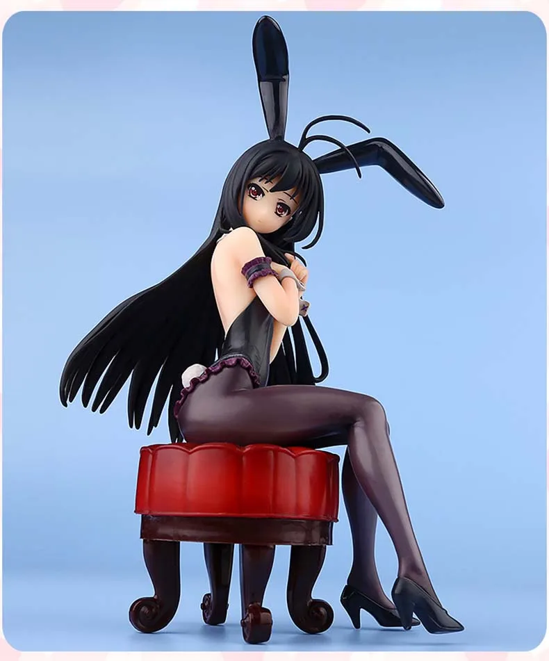Аниме игра Accel World сексуальные фигурки Burst Linker Kuroyuki hime Bunny Girl Ver. Фигурка из ПВХ