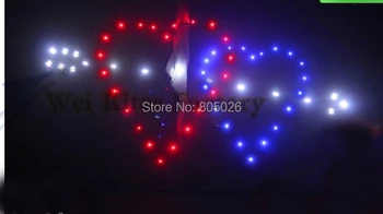 

Free shipping high quality 3 sq.m Cupid's Arrow led kites 180p shinning lamp love with charger outdoor toys ripstop nylon