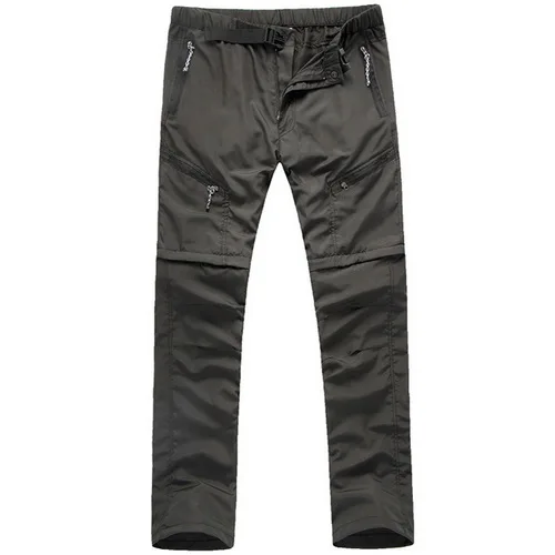 LOMAIYI съемный Многофункциональный Водонепроницаемый Для мужчин Грузовой Штаны летние армейские военные брюки с карманами, мужские тренировочные брюки, AM001 - Цвет: black