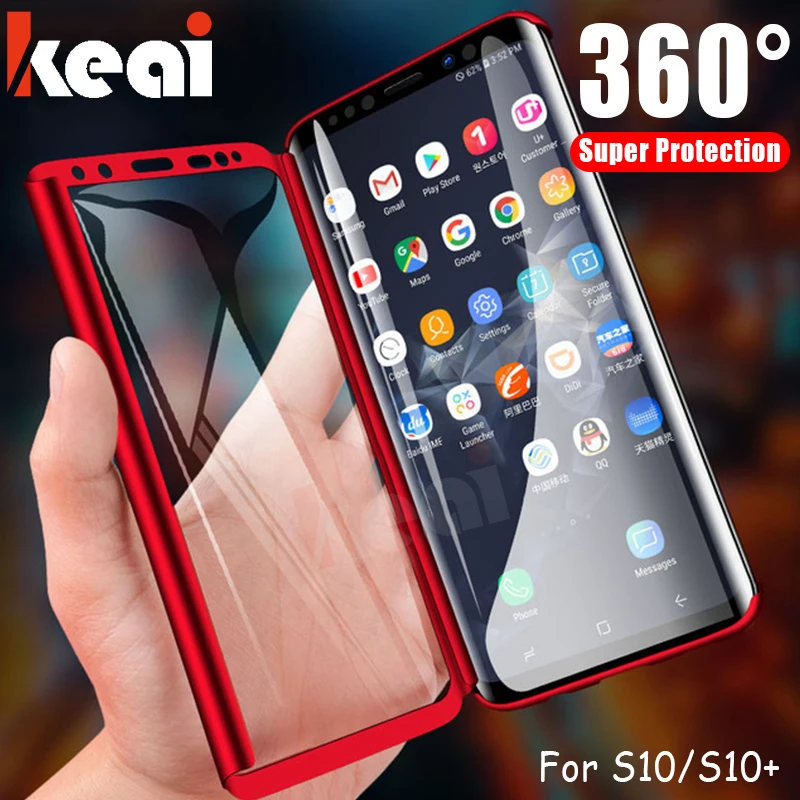 

360 Full Cover Case For Samsung Galaxy S8 S9 Plus Note 9 8 S7 Edge Protective Phone Case For Galaxy S10 Plus Lite With Soft Film
