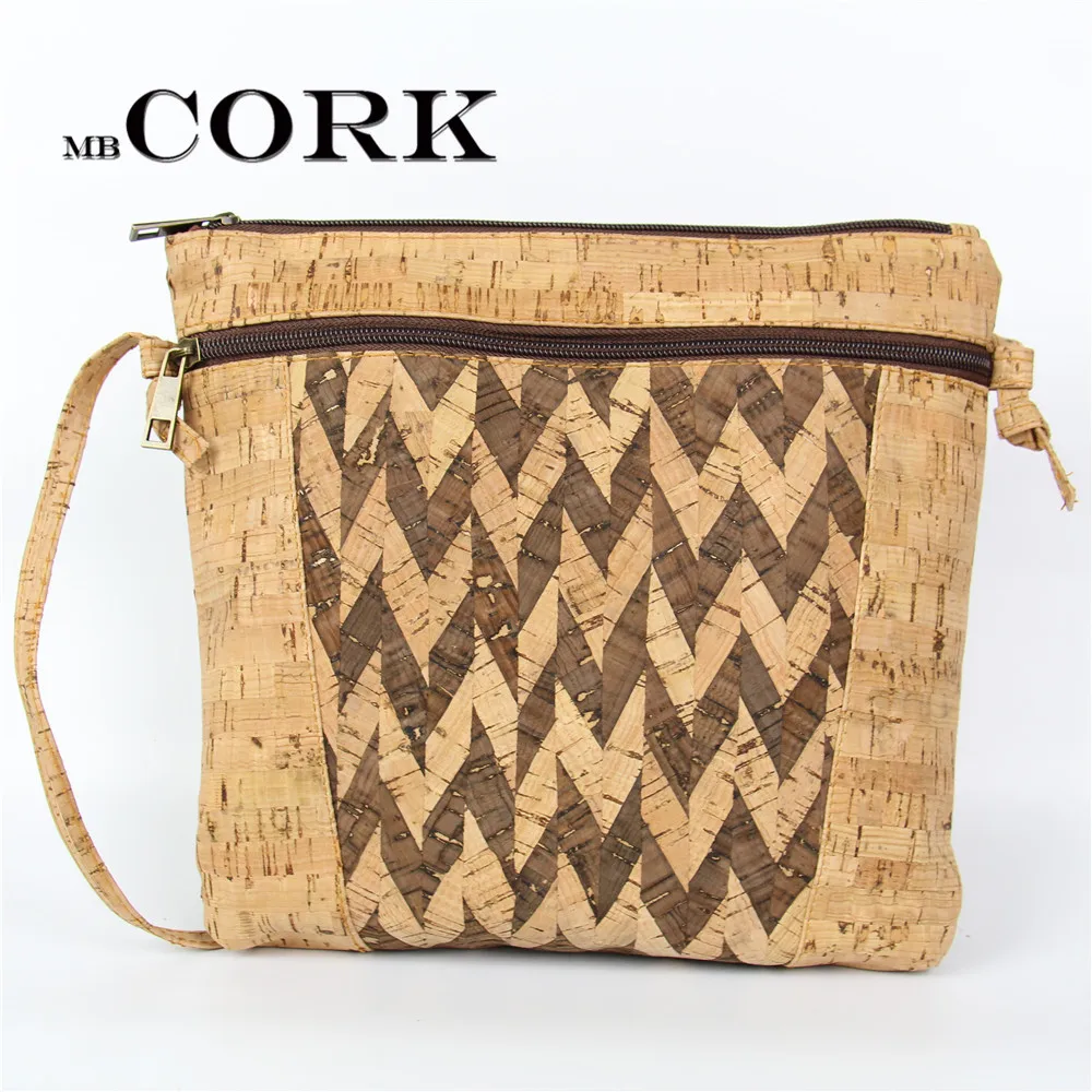 Natural cork body cross square cork Bags Messenger bag original