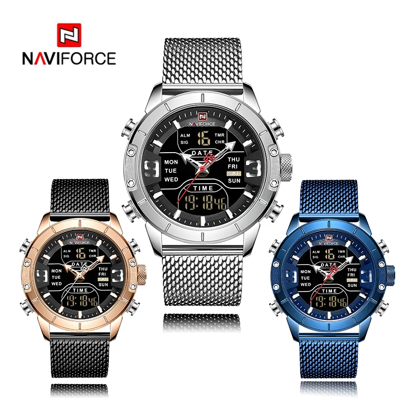 

Naviforce 2019 new sport digital military mens watches top brand luxury waterproof wristwatch Relogio Masculino montre homme