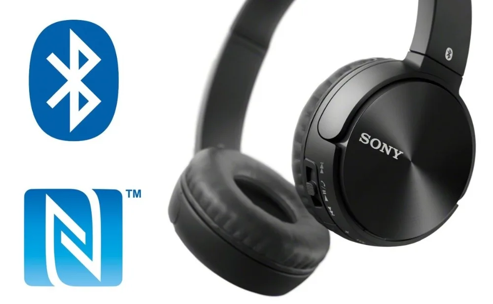 sony MDR-ZX330BT bluetooth, preto com microfone nfc