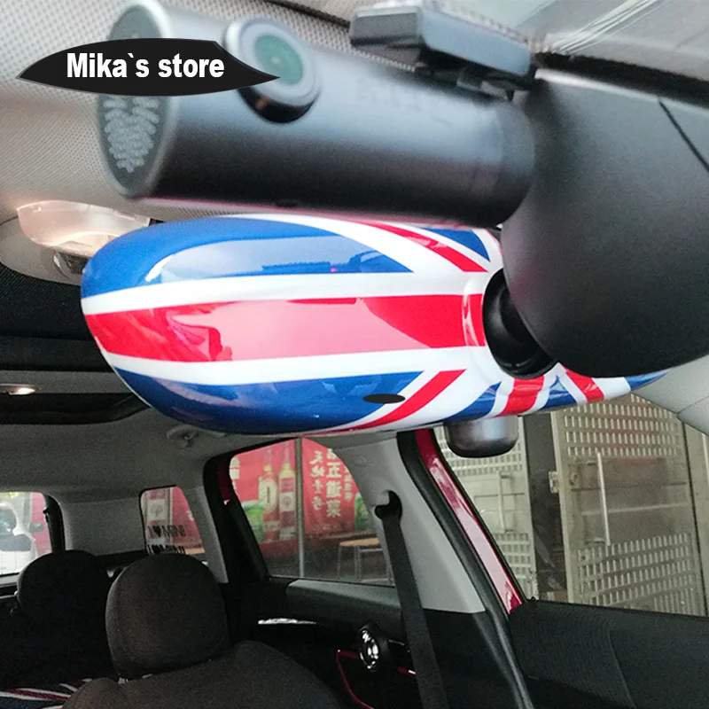 Автомобильные подушки с принтом флага Великобритании "Юнион Джек", внутренняя зеркальная крышка наклейка Shell защитный Кепки чехол для mini cooper R55 R56 R60 Countryman автомобиля-стильный аксессуар