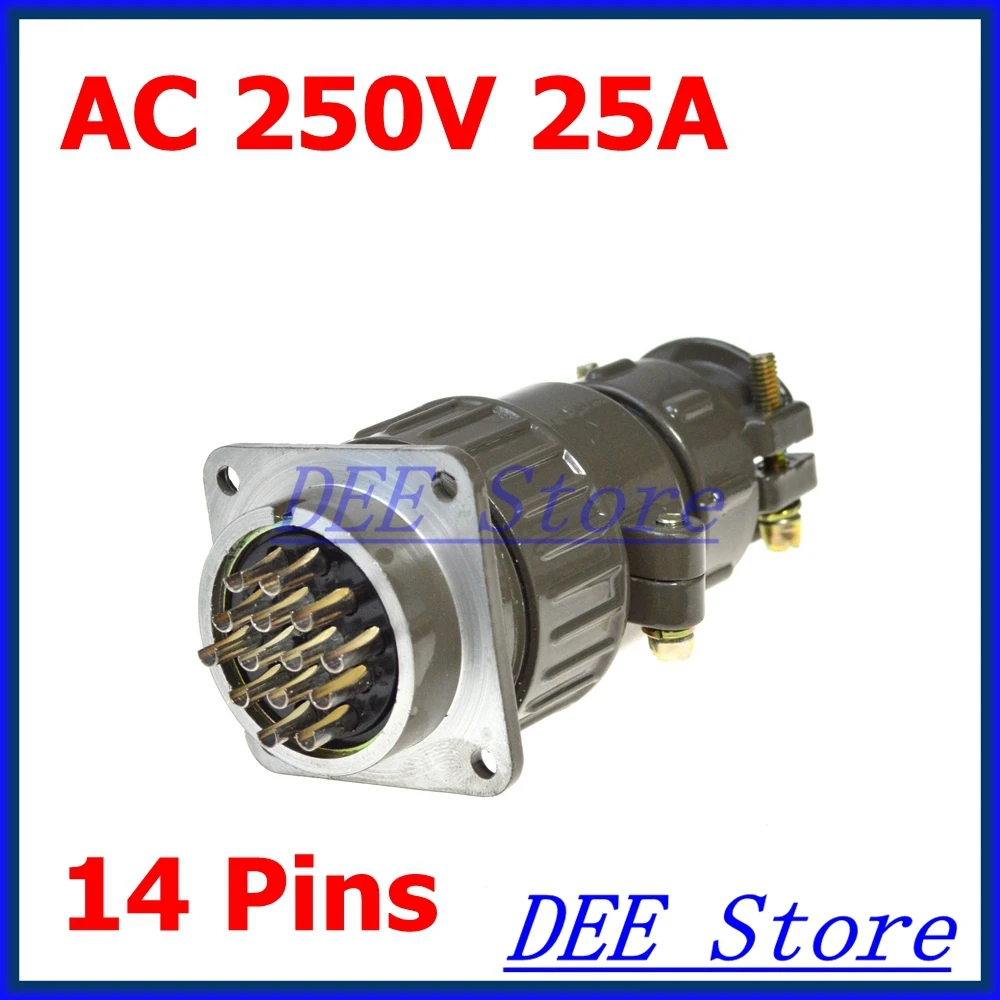 

2.5mm Dia AC 250V 14 Pins Aviation Circular Plug Connector P32K4Q