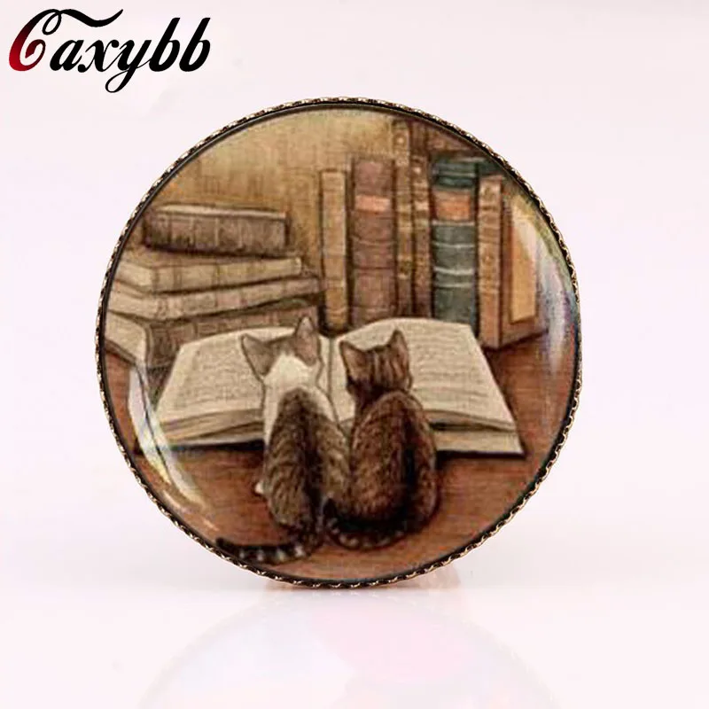 Женская Брошь в виде книжки и кошки|brooch gift|women broochesbrand brooch |