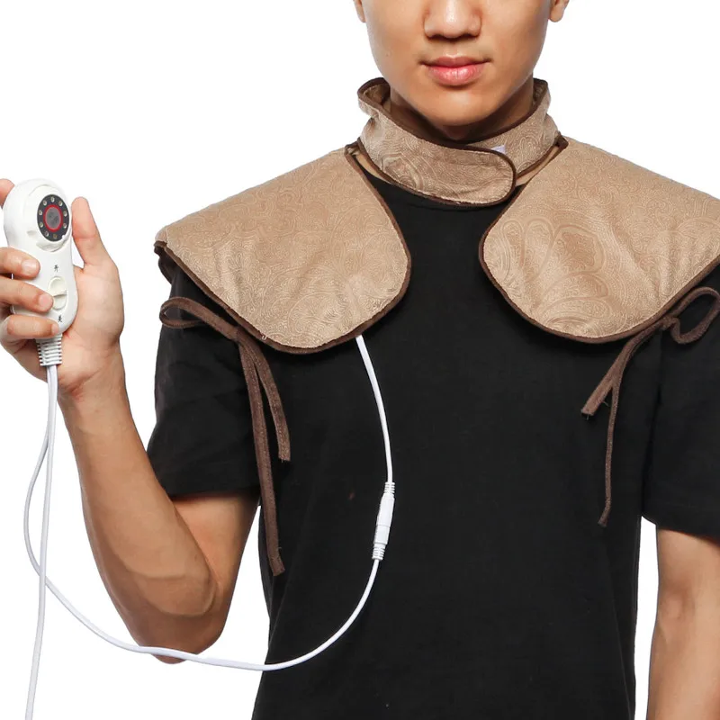 

Electric Heating Shoulder Strap Neck Pad 7 Files Thermostat Warm Moxa Moxibustion Shawl Pain relief Cervical Physical Therapy