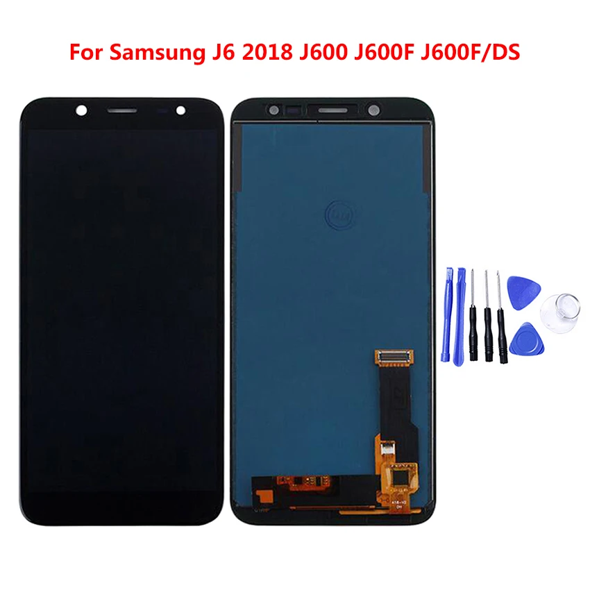 

Tested LCD For Samsung Galaxy J6 2018 J600 J600F/DS LCD Display Touch Screen Digitizer Assembly Replacement without Frame