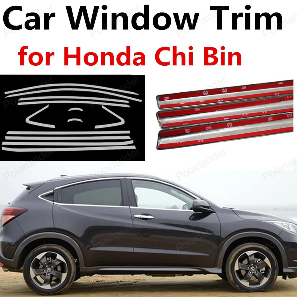 Car Exterior Accessories Stainless Steel Car Styling Bright Silver Car Window Trim Cover For H-onda Bin - Chromium - AliExpress