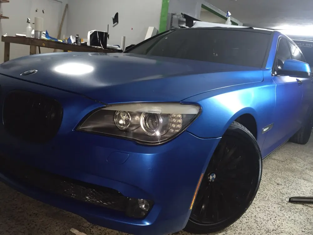 Electric Blue Satin Vinyl Film Matte Matte Electric Blue Vinyl Wrap Air