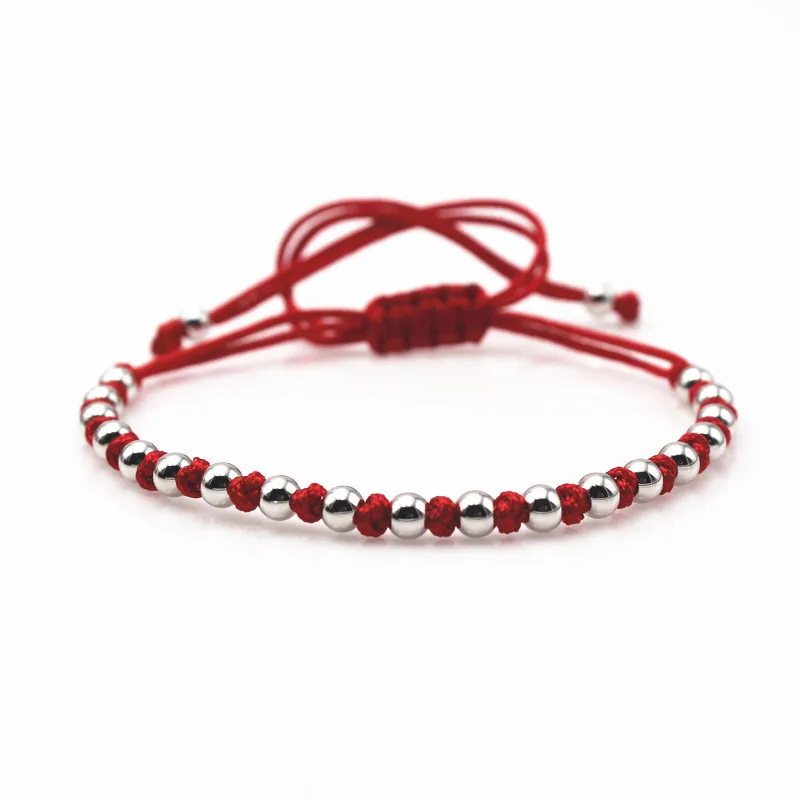 Anil Arjandas 4mm Round Copper Beads Braided Macrame Bracelet Diy Anil Arjandas 4mm Round Copper Beads Braided Macrame Bracelet Diy Design 3 Colors Charm Men Handcraft Jewelry In Strand Bracelets From