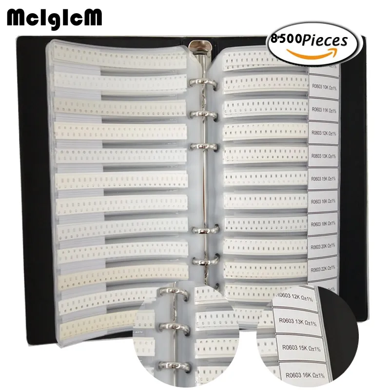 

0603 SMD Resistor Kit Assorted Kit 1% chip resistor element 170 values*50pcs