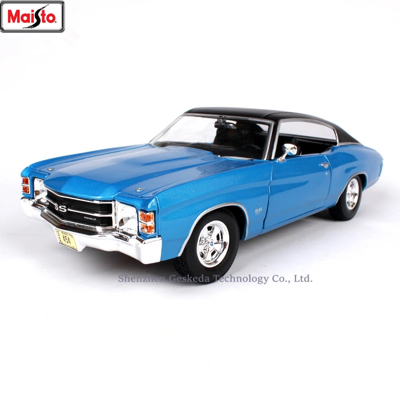 Модель автомобиля Maisto 1:18 1971 Chevrolet Corvette SS 454 SPORT из сплава в стиле ретро