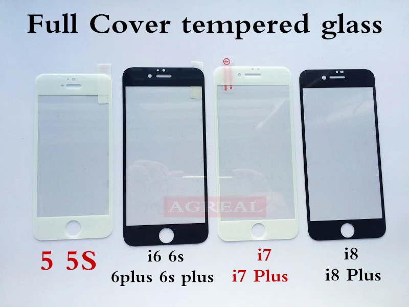 r Tempered Glass For iPhone 5 SE 5C 5S 6 6S Plus AGREAL 9H 2.5D 0.26mm Screen Protector Film for iphone 8 Plus 7 7 Plus (8)