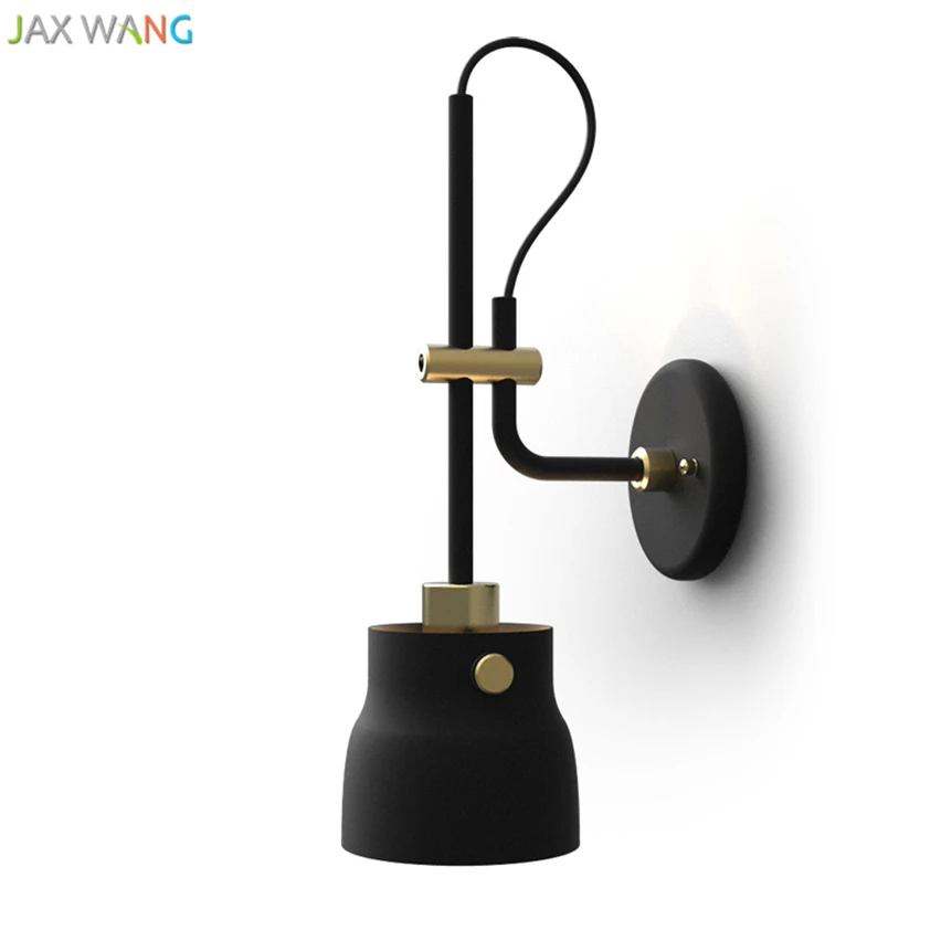 Simple single head personality Wall lamps lights bathroom bedroom light led wall lights for home industrial decor lamp