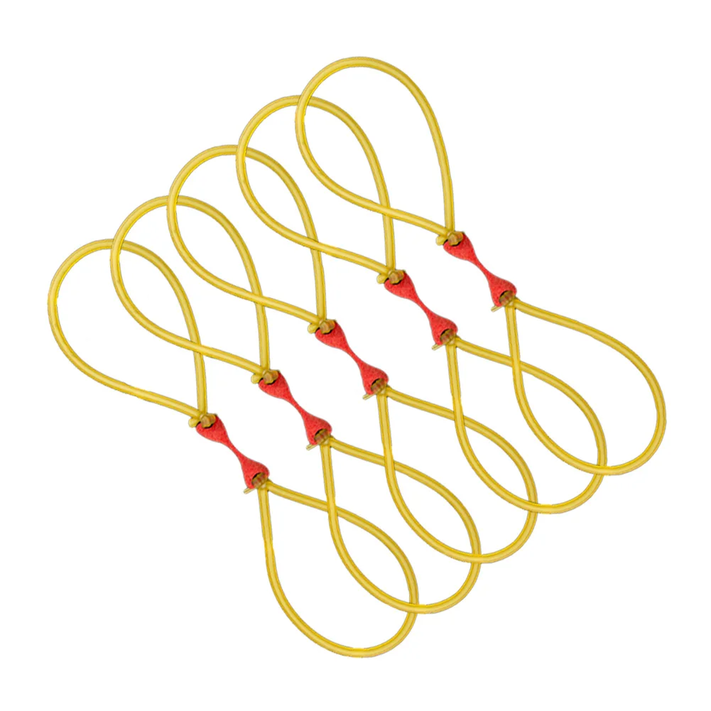 5 шт. Резиновая лента слинг для рогатки рыболовная Дротика широкие головки катапульта на открытом воздухе Охота WHShopping - Цвет: Цвет: желтый