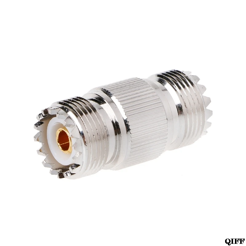 

UHF PL-259 SO-239 Female To UHF Female Jack RF Straight Connector Adapter Nickel Mar28