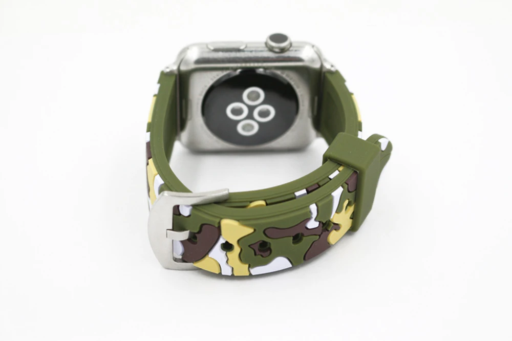 URVOI sport band for apple watch series 1 2 strap for iWatch CAMO colors Soft Silicone Replacement camouflage band with adapters22