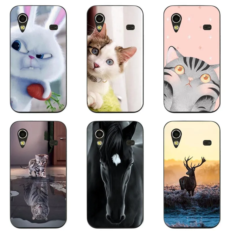 

Cute Animal Cat Printing Case For Samsung Galaxy Ace S5830i GT S5830 GT-S5830i Cover Relief Cartoon Funda Soft Phone Skin Coque