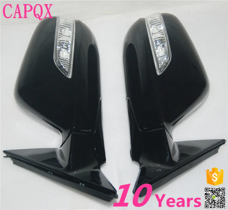

CAPQX 2PCS Right and Left Auto folding heating side mirror with LED turn signal for HONDA ACCORD 2008-2013 CP1 CP2 CP3 8 pins
