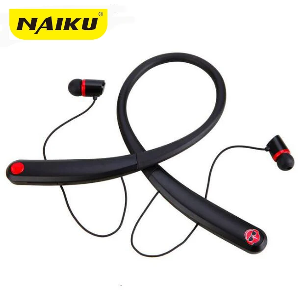 

Bluetooth Headsets NAIKU 990 Wireless Magnetic Headphone Neckband Stereo Earphone with Microphone for iPhone7 Android