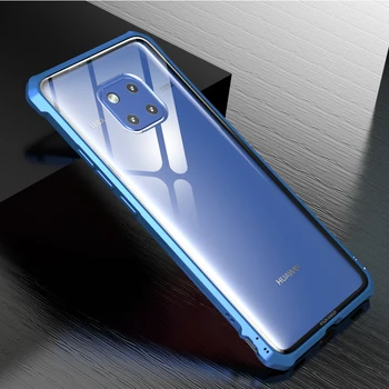 

For Huawei mate 20 case metal frame + tempered glass back cover for Huawei Mate 20 pro case mate 20 lite metal bumper case capa